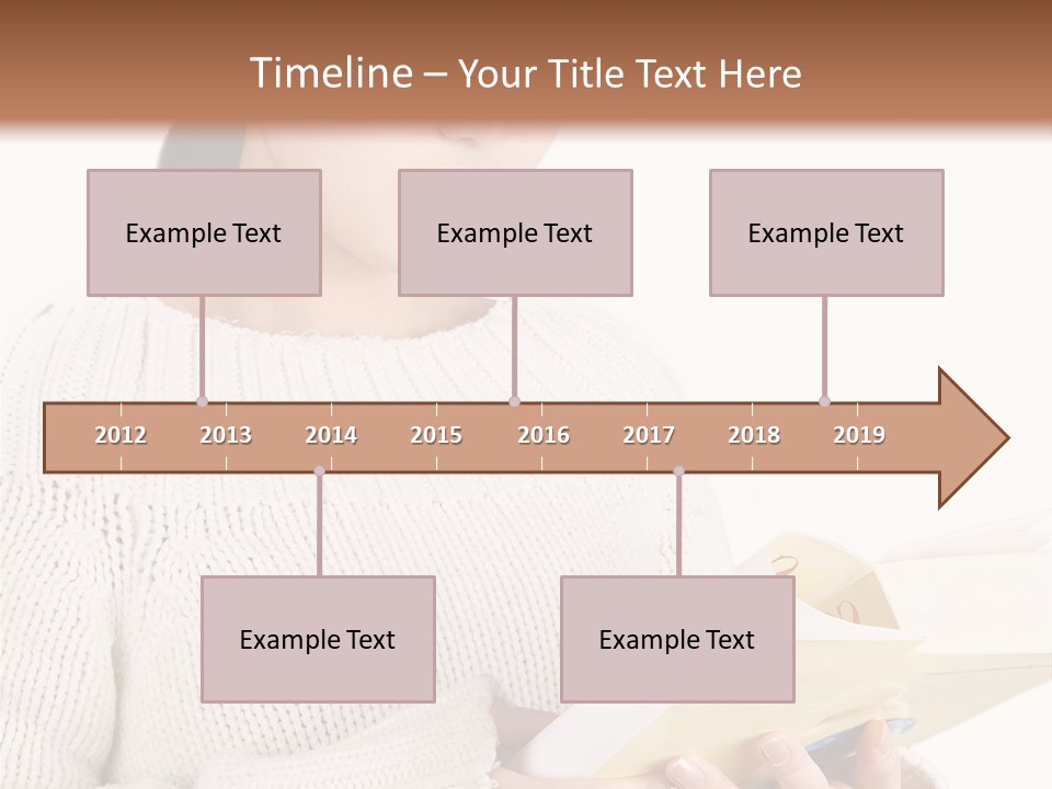 Asian Schoolgirl Studying, Isolated On White. PowerPoint Template