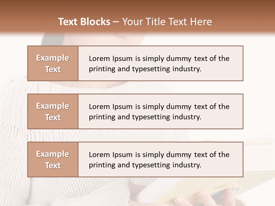 Asian Schoolgirl Studying, Isolated On White. PowerPoint Template