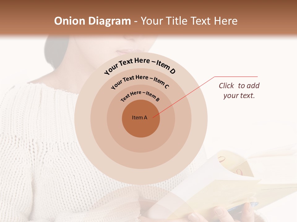 Asian Schoolgirl Studying, Isolated On White. PowerPoint Template