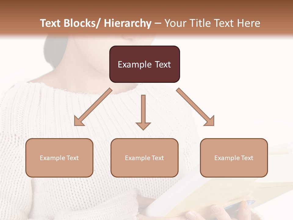 Asian Schoolgirl Studying, Isolated On White. PowerPoint Template