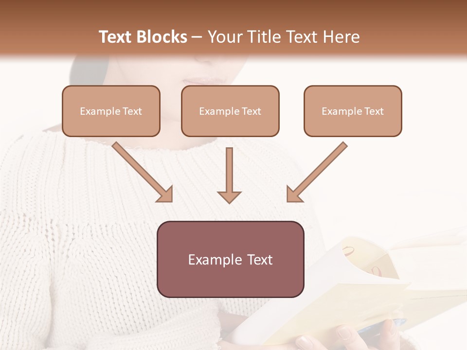Asian Schoolgirl Studying, Isolated On White. PowerPoint Template