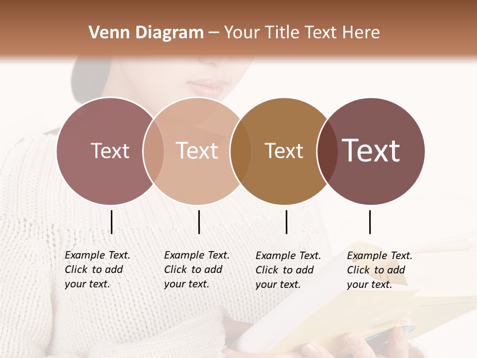 Asian Schoolgirl Studying, Isolated On White. PowerPoint Template