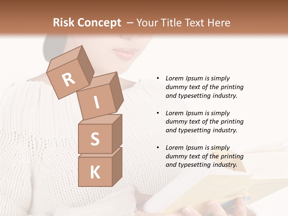 Asian Schoolgirl Studying, Isolated On White. PowerPoint Template