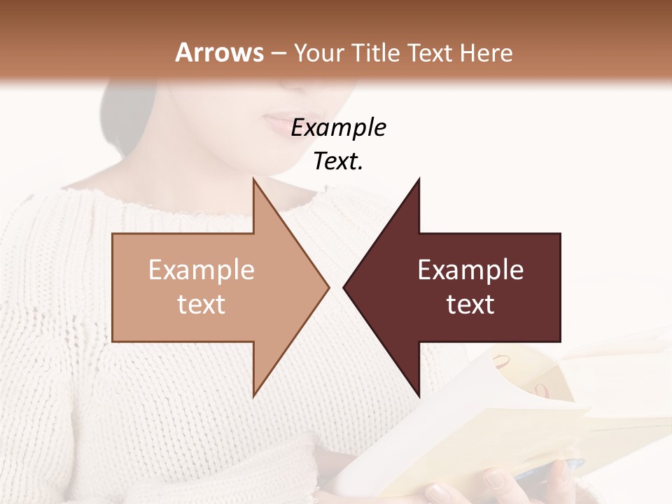 Asian Schoolgirl Studying, Isolated On White. PowerPoint Template