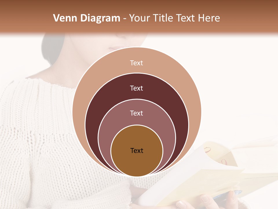 Asian Schoolgirl Studying, Isolated On White. PowerPoint Template