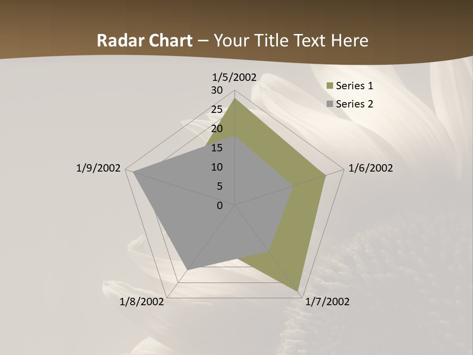 A Sunflower Is Shown With A Brown Background PowerPoint Template