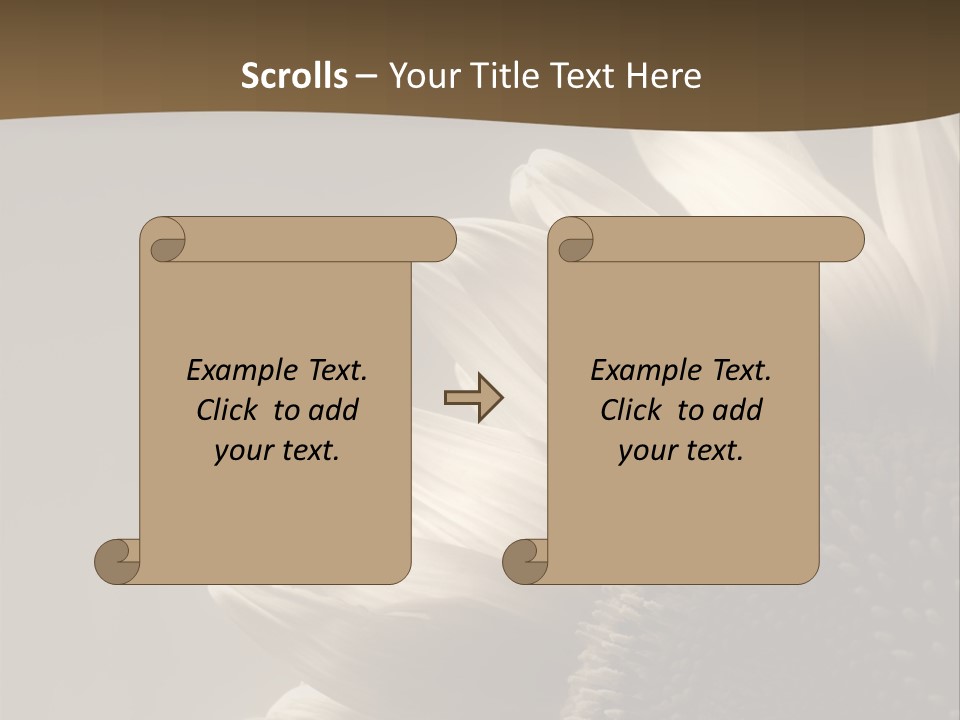 A Sunflower Is Shown With A Brown Background PowerPoint Template