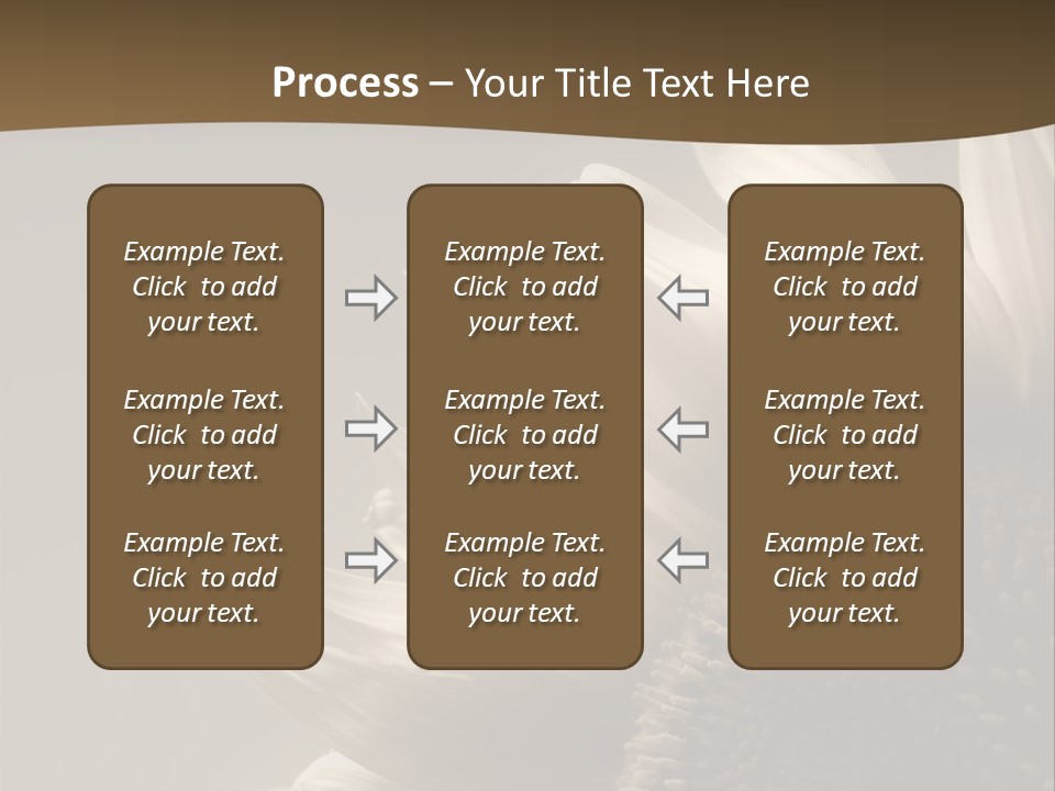 A Sunflower Is Shown With A Brown Background PowerPoint Template