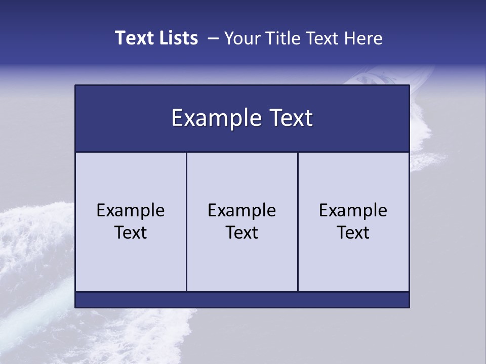 Fast Motor Boat With Splash And Wake PowerPoint Template