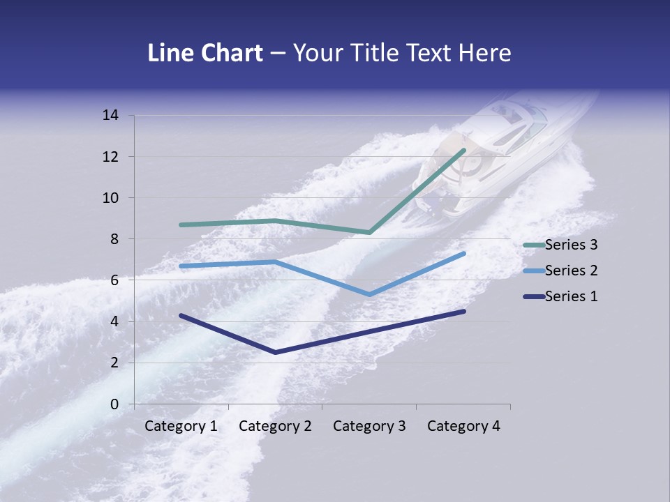 Fast Motor Boat With Splash And Wake PowerPoint Template