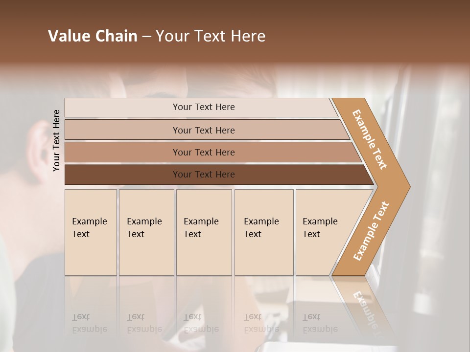Male College Students In A Computer Lab PowerPoint Template