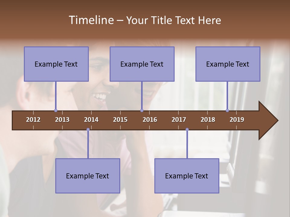 Male College Students In A Computer Lab PowerPoint Template