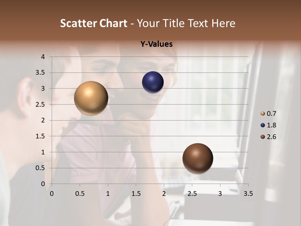 Male College Students In A Computer Lab PowerPoint Template