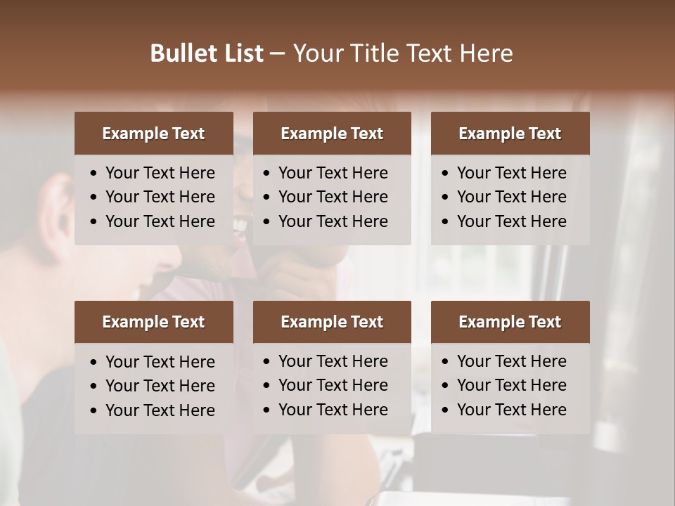 Male College Students In A Computer Lab PowerPoint Template