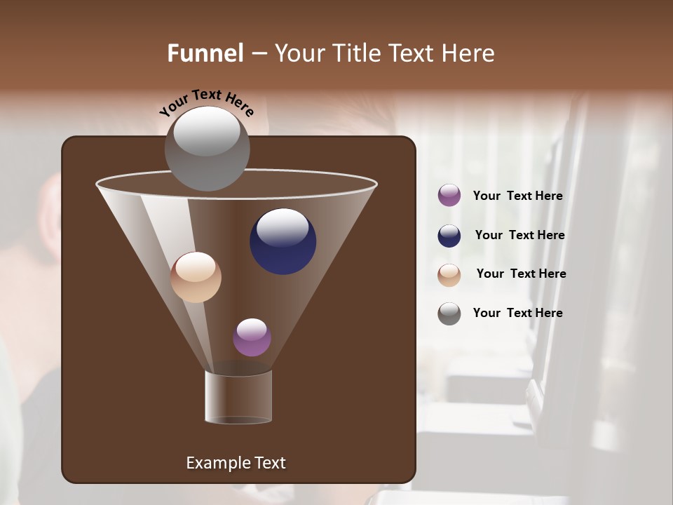 Male College Students In A Computer Lab PowerPoint Template