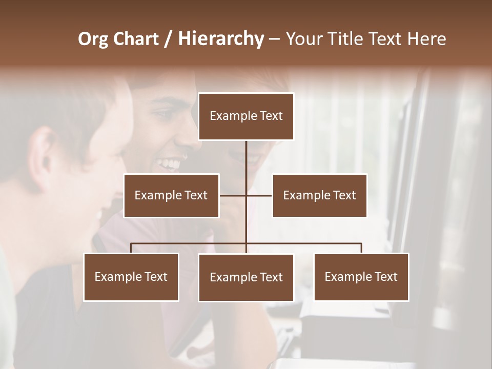 Male College Students In A Computer Lab PowerPoint Template