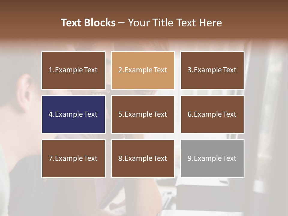 Male College Students In A Computer Lab PowerPoint Template