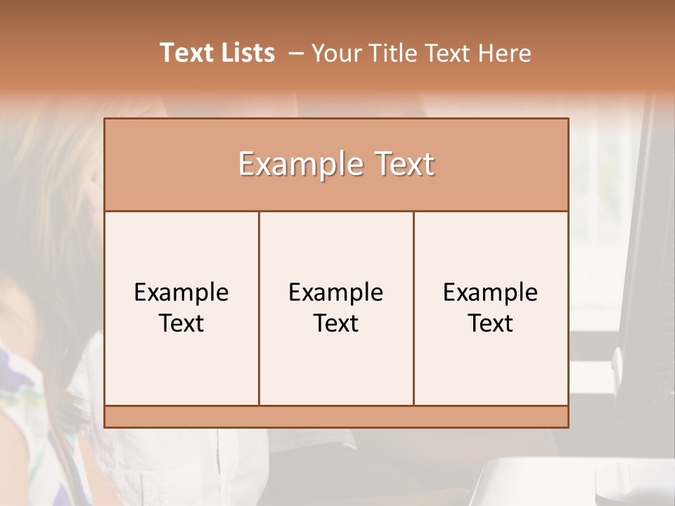 College Students In A Computer Lab PowerPoint Template