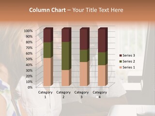 College Students In A Computer Lab PowerPoint Template