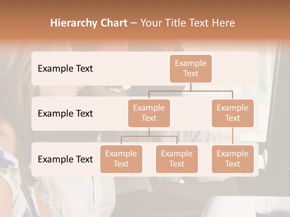College Students In A Computer Lab PowerPoint Template