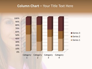 Attractive Blond Tele Sales Person PowerPoint Template