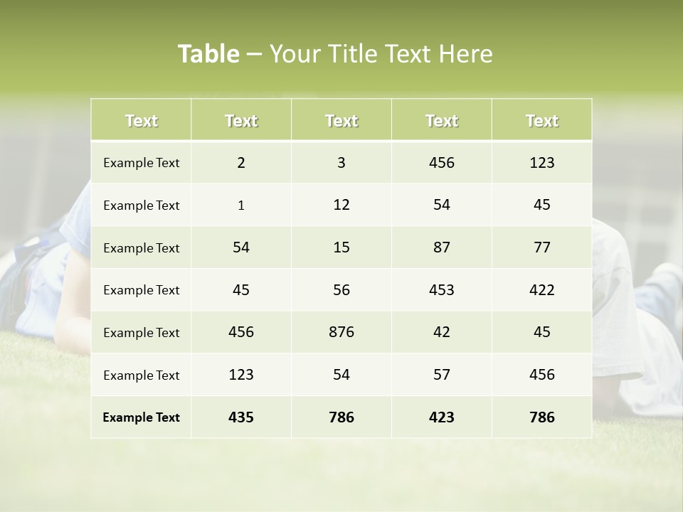 College Students Using Laptop On Campus Lawn, PowerPoint Template