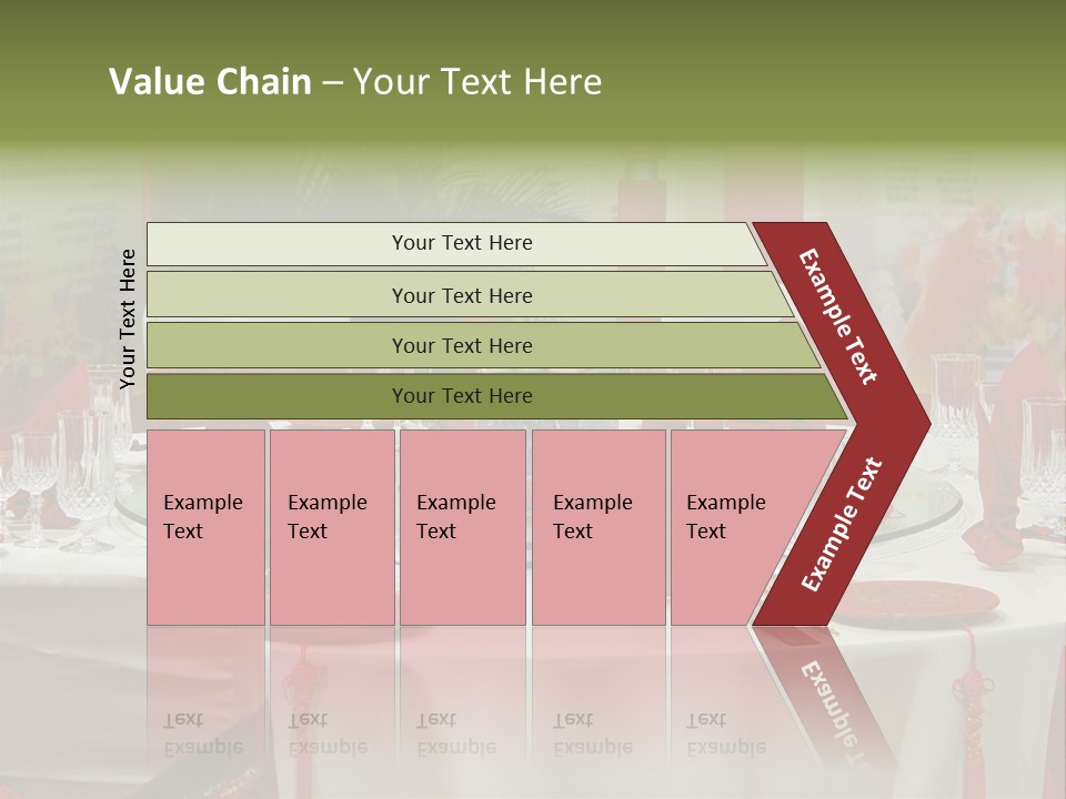 Banquet Table Setting For Wedding In China PowerPoint Template
