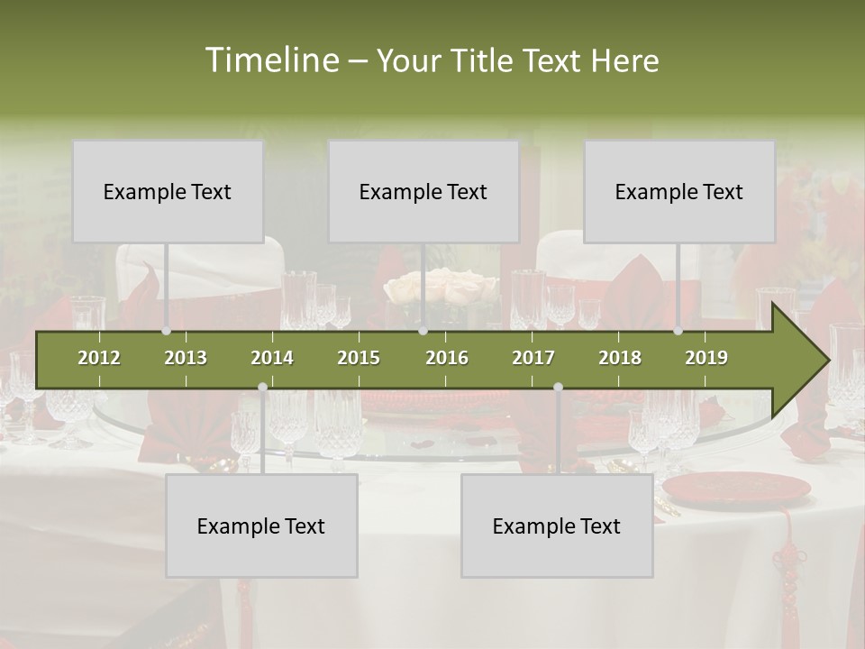 Banquet Table Setting For Wedding In China PowerPoint Template