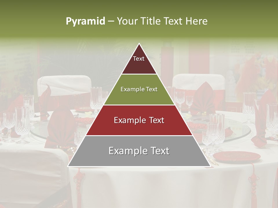 Banquet Table Setting For Wedding In China PowerPoint Template