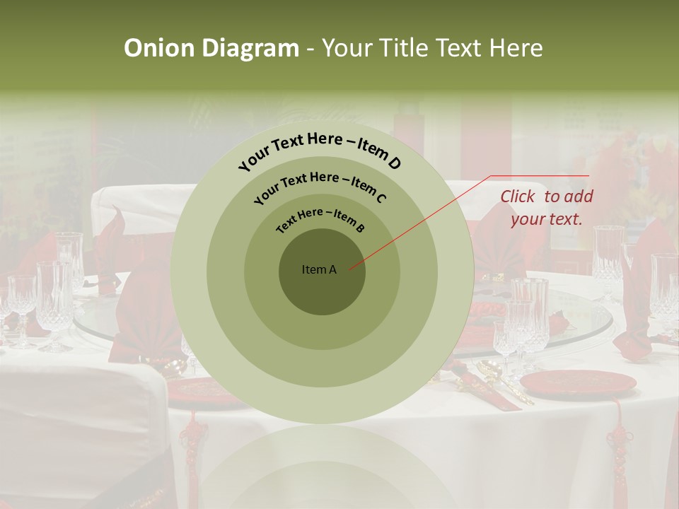 Banquet Table Setting For Wedding In China PowerPoint Template