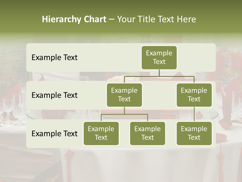 Banquet Table Setting For Wedding In China PowerPoint Template