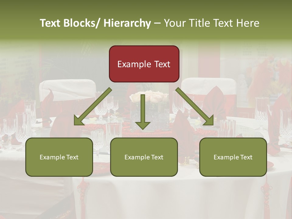 Banquet Table Setting For Wedding In China PowerPoint Template