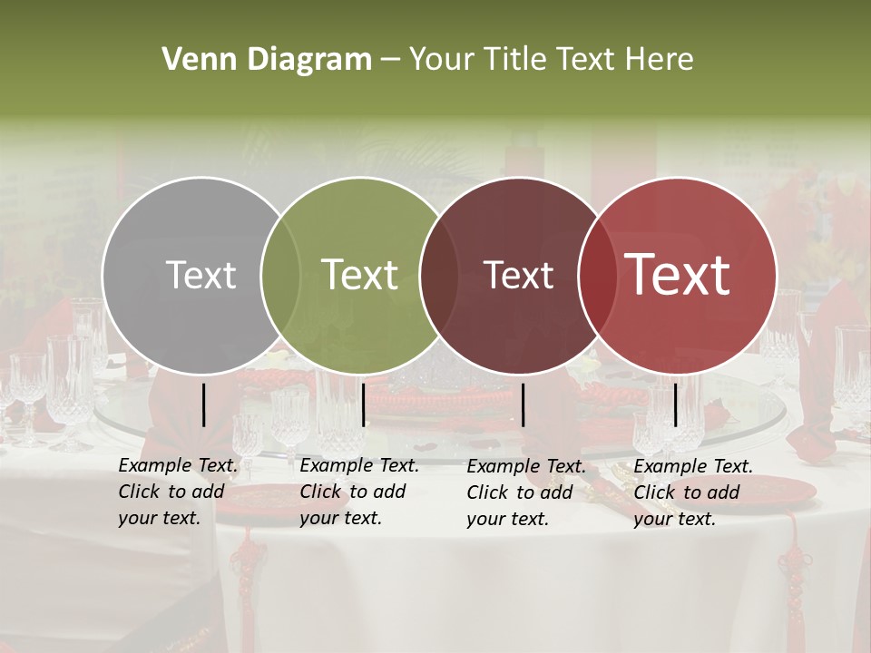 Banquet Table Setting For Wedding In China PowerPoint Template