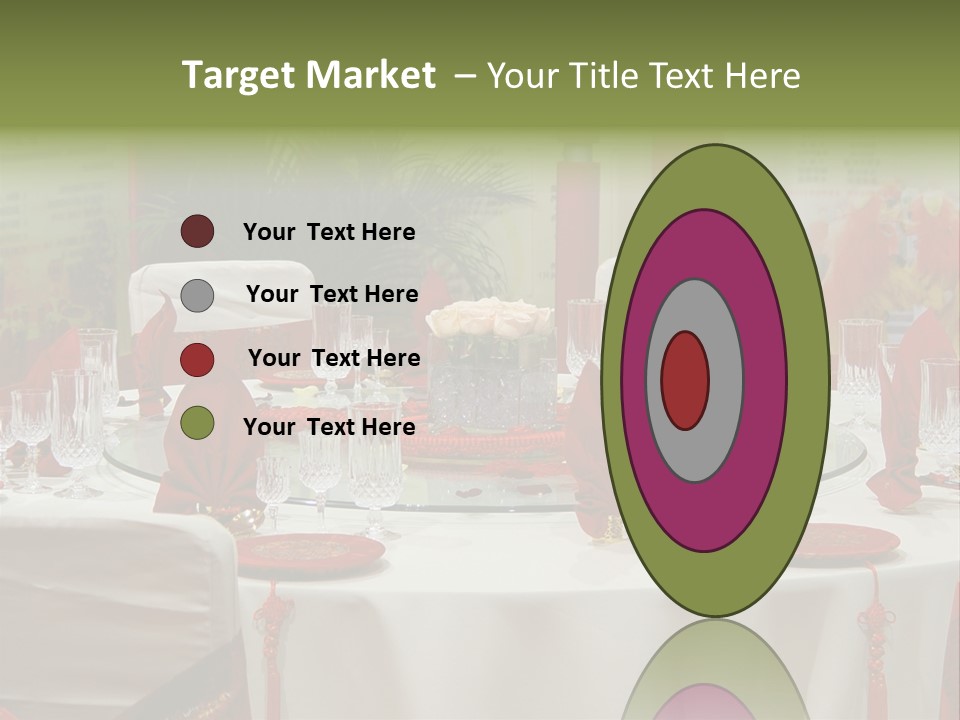 Banquet Table Setting For Wedding In China PowerPoint Template