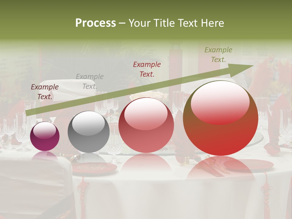 Banquet Table Setting For Wedding In China PowerPoint Template