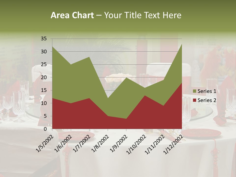 Banquet Table Setting For Wedding In China PowerPoint Template
