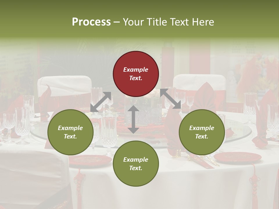 Banquet Table Setting For Wedding In China PowerPoint Template