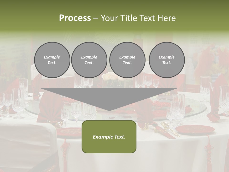 Banquet Table Setting For Wedding In China PowerPoint Template