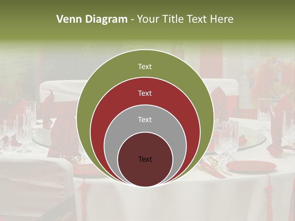 Banquet Table Setting For Wedding In China PowerPoint Template