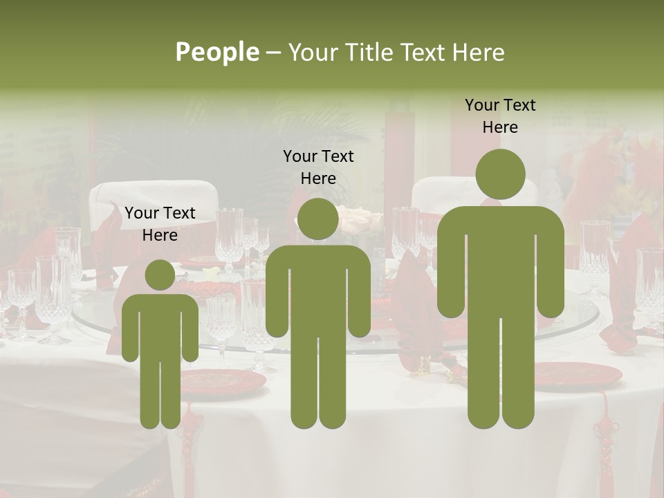 Banquet Table Setting For Wedding In China PowerPoint Template