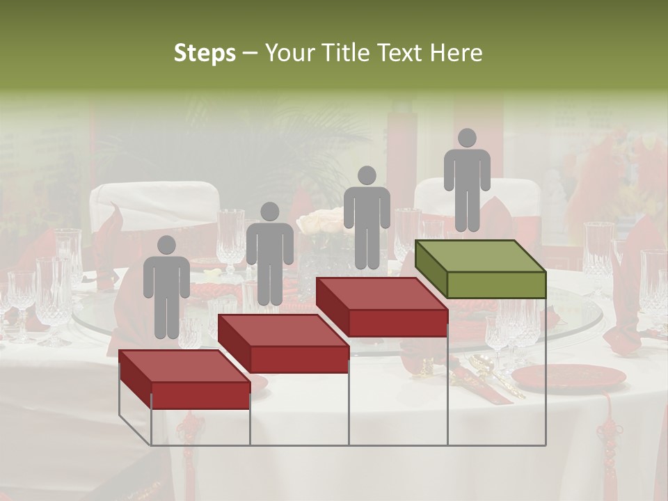 Banquet Table Setting For Wedding In China PowerPoint Template