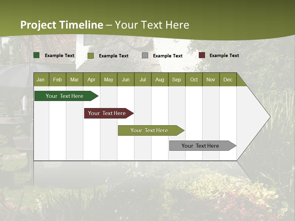 Attractive Thatched Devon Pub With Garden PowerPoint Template