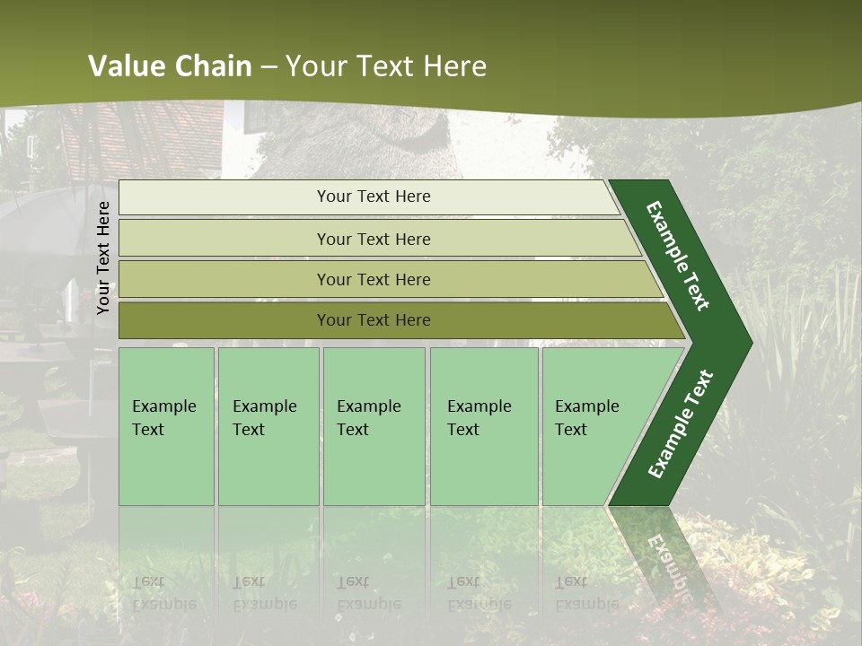 Attractive Thatched Devon Pub With Garden PowerPoint Template