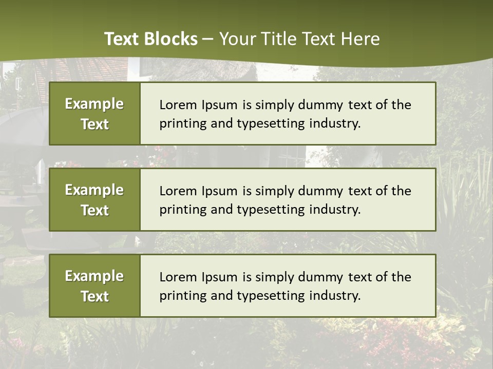 Attractive Thatched Devon Pub With Garden PowerPoint Template