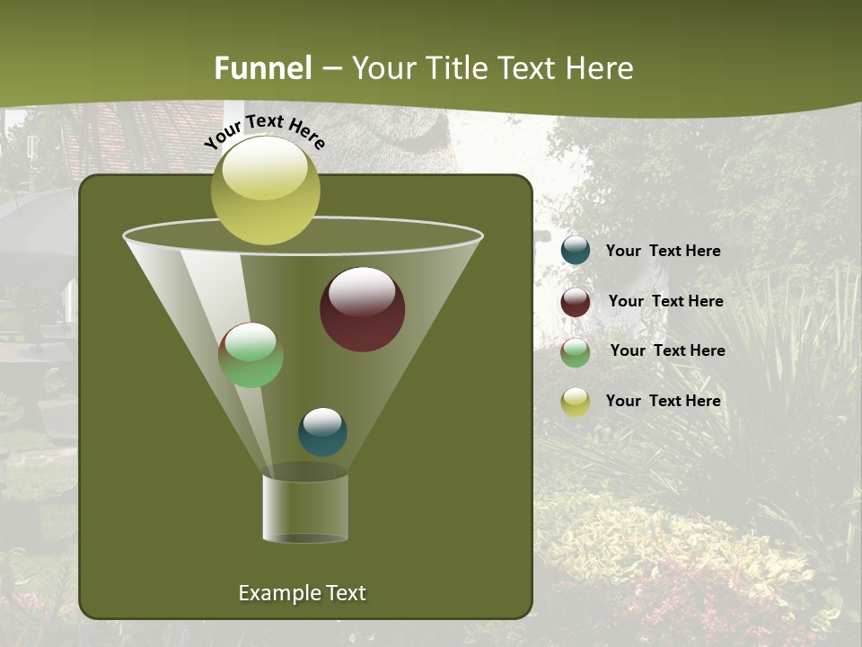 Attractive Thatched Devon Pub With Garden PowerPoint Template