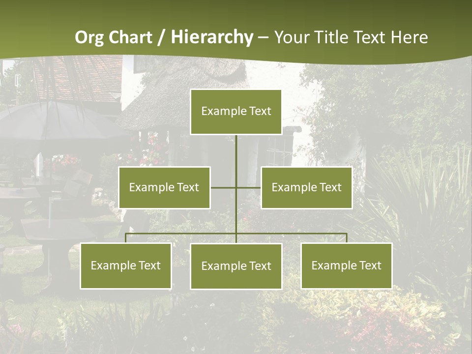 Attractive Thatched Devon Pub With Garden PowerPoint Template