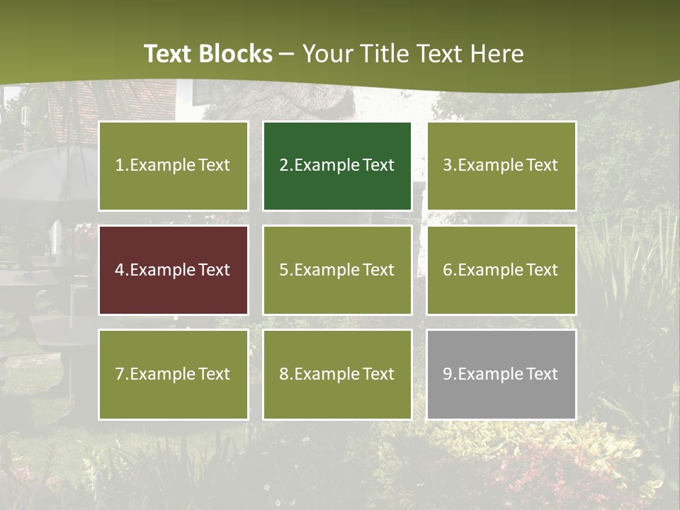 Attractive Thatched Devon Pub With Garden PowerPoint Template