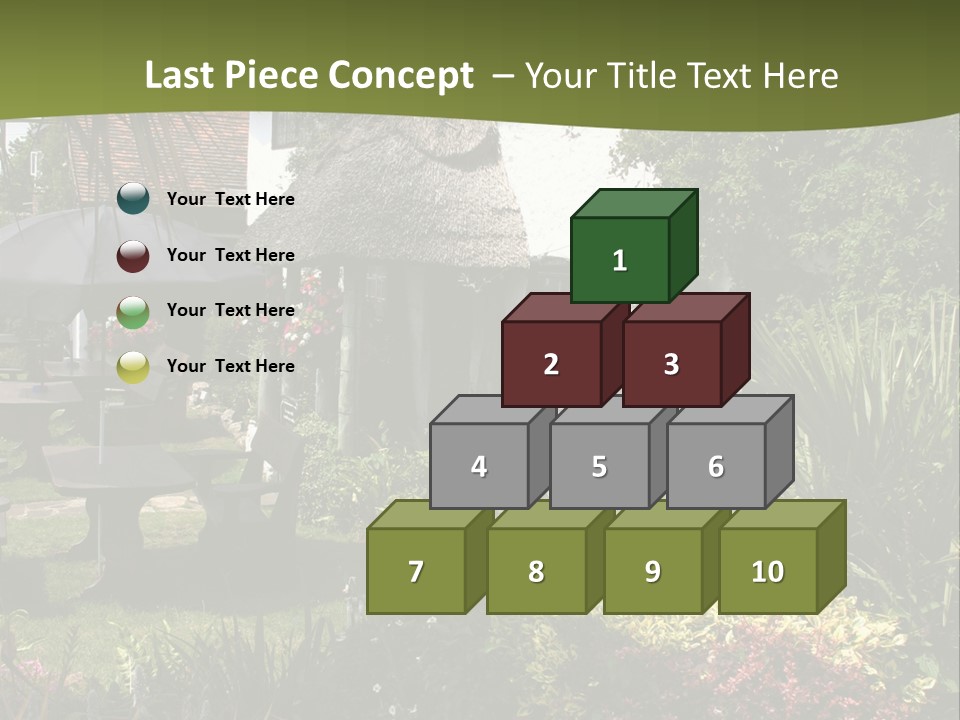 Attractive Thatched Devon Pub With Garden PowerPoint Template