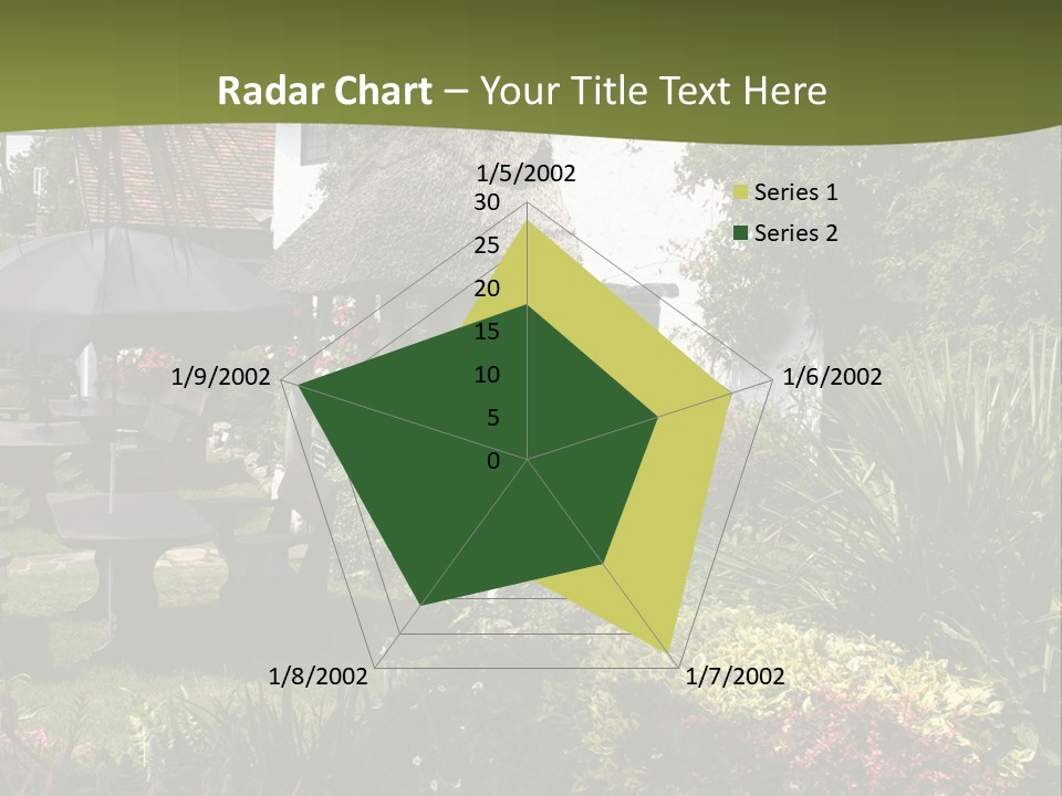 Attractive Thatched Devon Pub With Garden PowerPoint Template