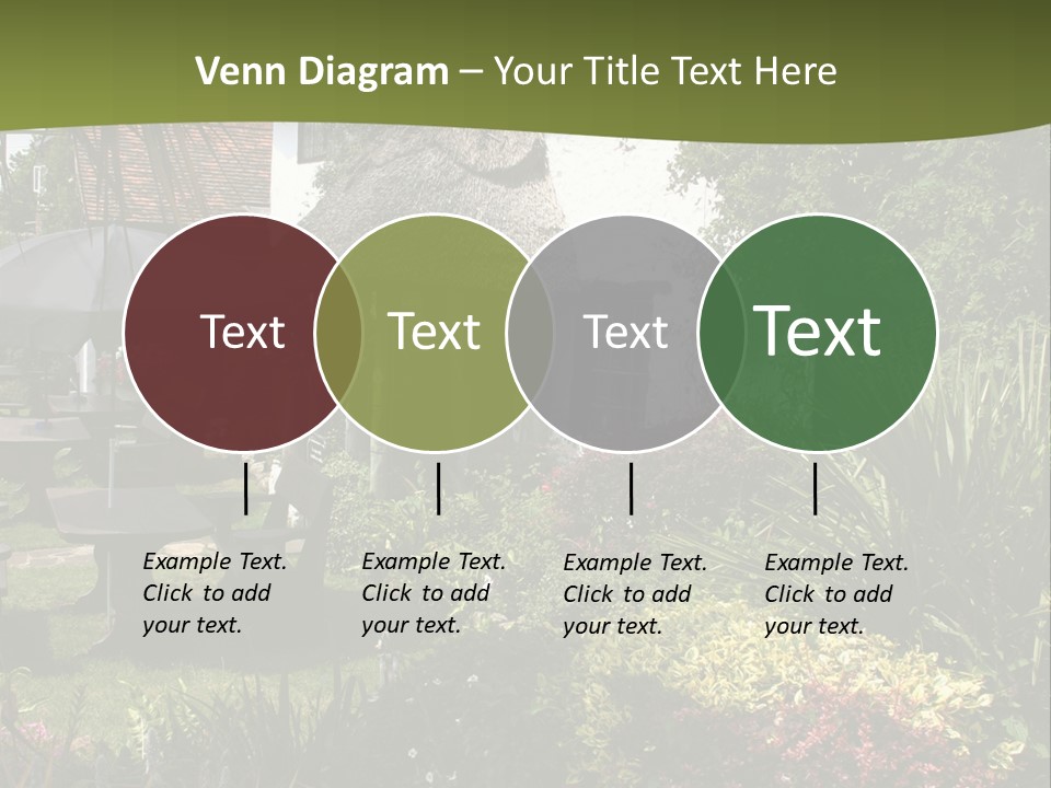 Attractive Thatched Devon Pub With Garden PowerPoint Template